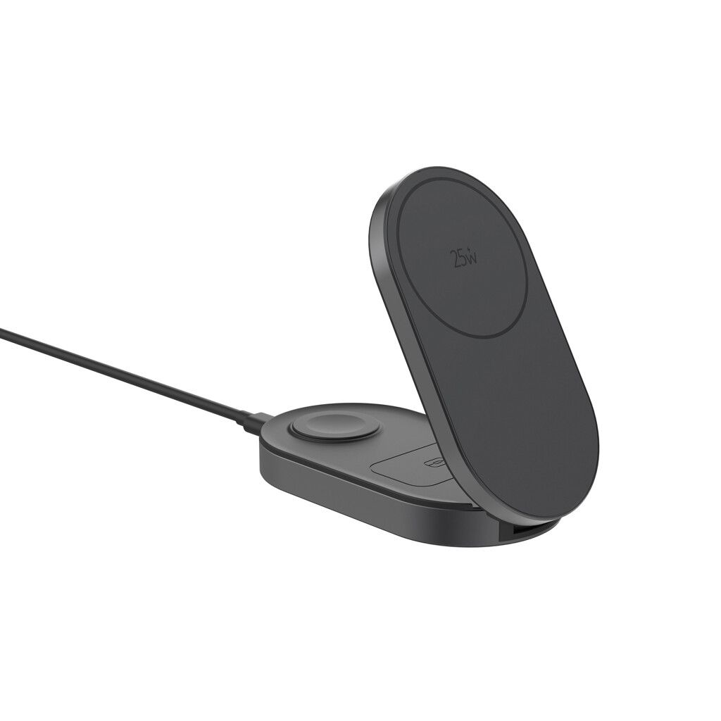 Quantum Ultra-Fast 3-in-1 25W faltbarer Wireless Charger - grau-936