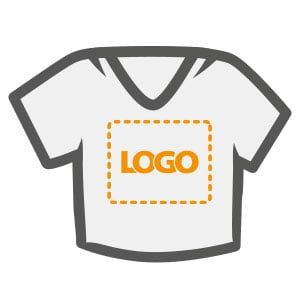 Veredelungsposition T-Shirt Vorderseite
