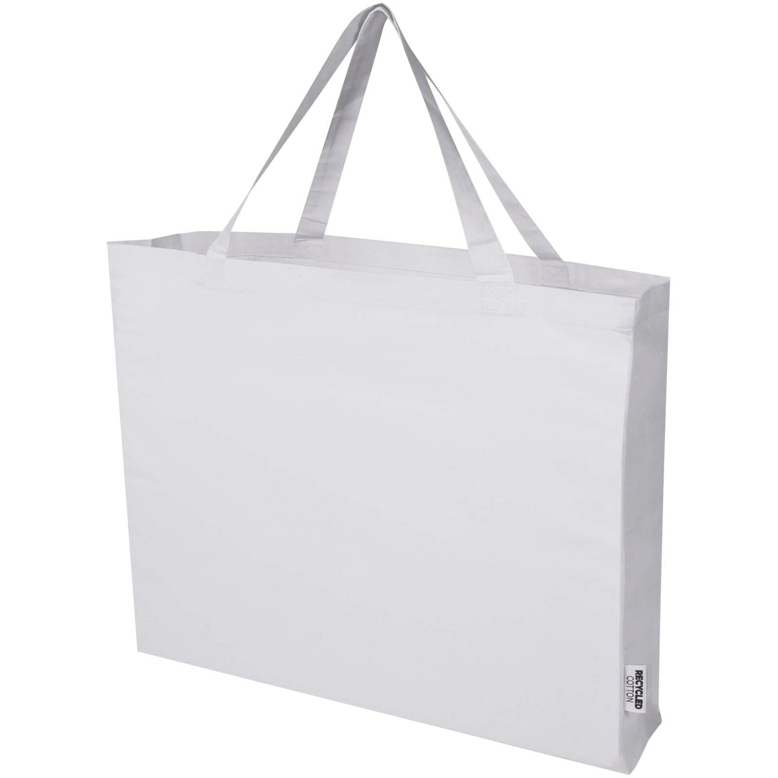 Odessa 220 g/m² Baumwoll Tragetasche aus GRS recycelter Baumwolle 40L - weiss-674
