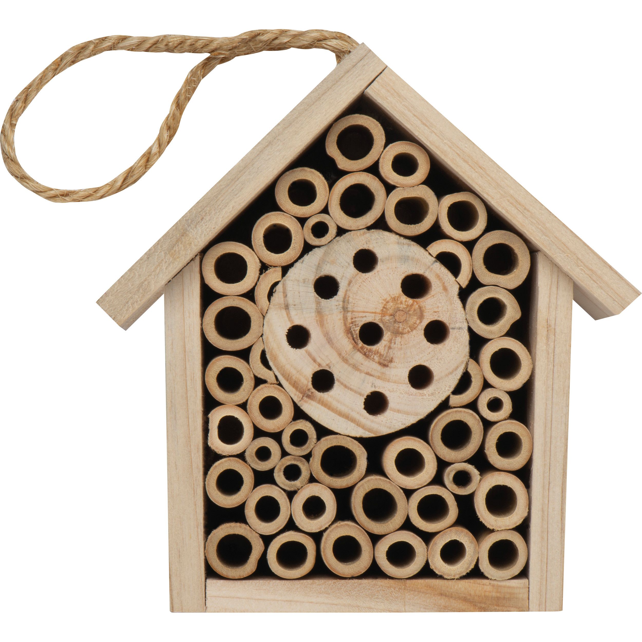 Insektenhotel aus Holz - beige-571