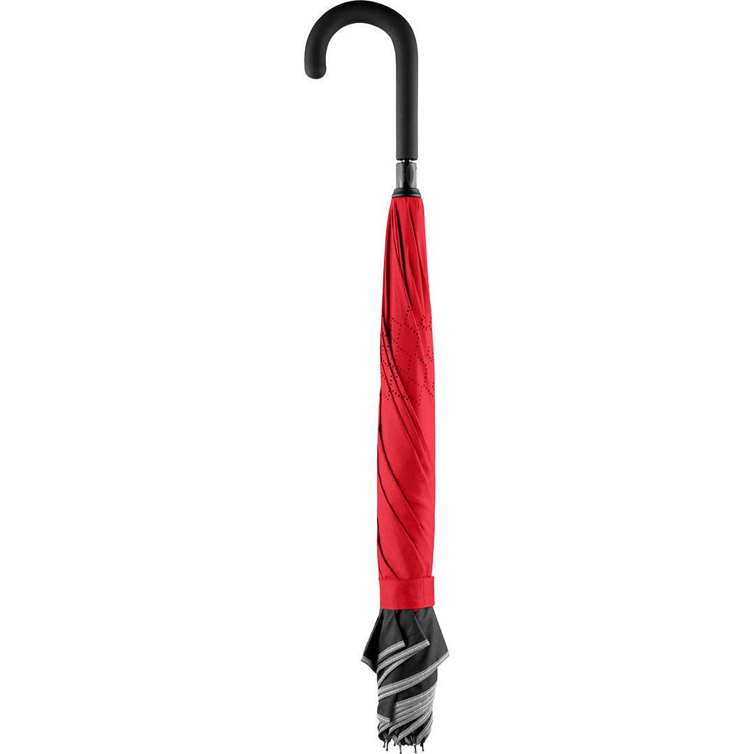 Stockschirm FARE® Contrary Ø109 cm - schwarz - rot-83