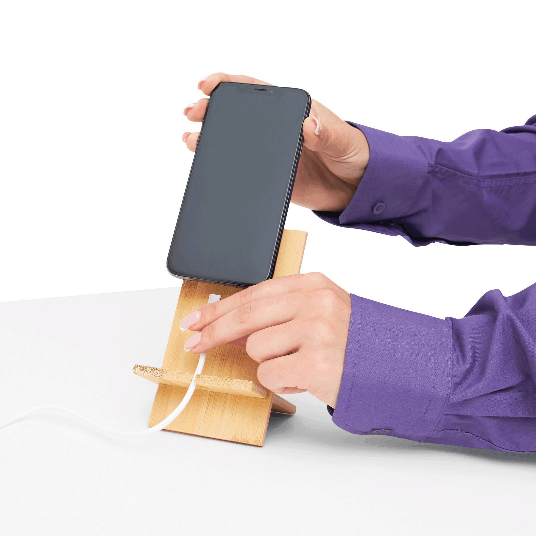 Smartphonehalter BAMBOO CHAIR - braun-536