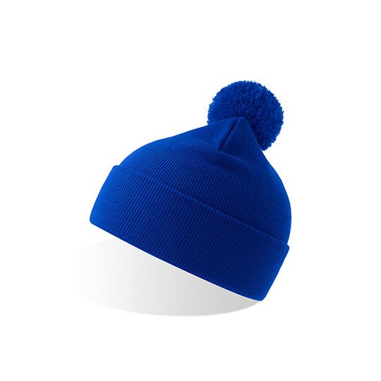 Wind-S Beanie with Pompom - royal-265