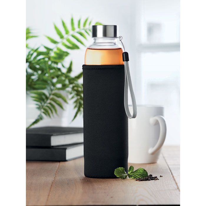 Einwandige Trinkflasche 500 ml UTAH TEA - schwarz-775