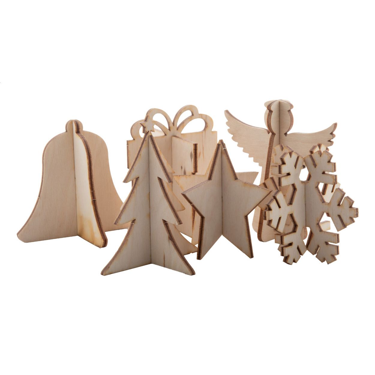 CreaX Weihnachtskarte, Schneeflocke - natur-286