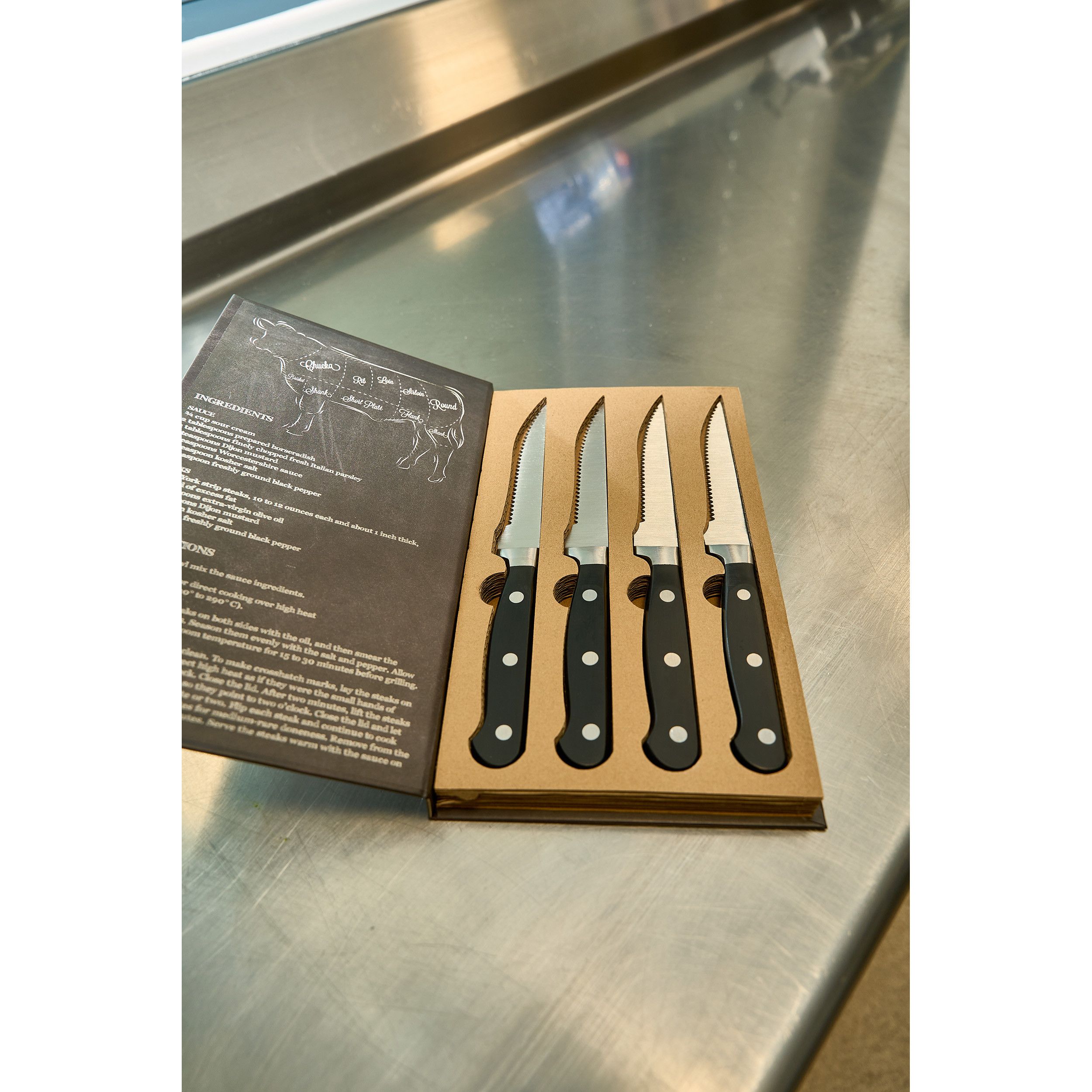 4er Steakmesserset London - schwarz-240