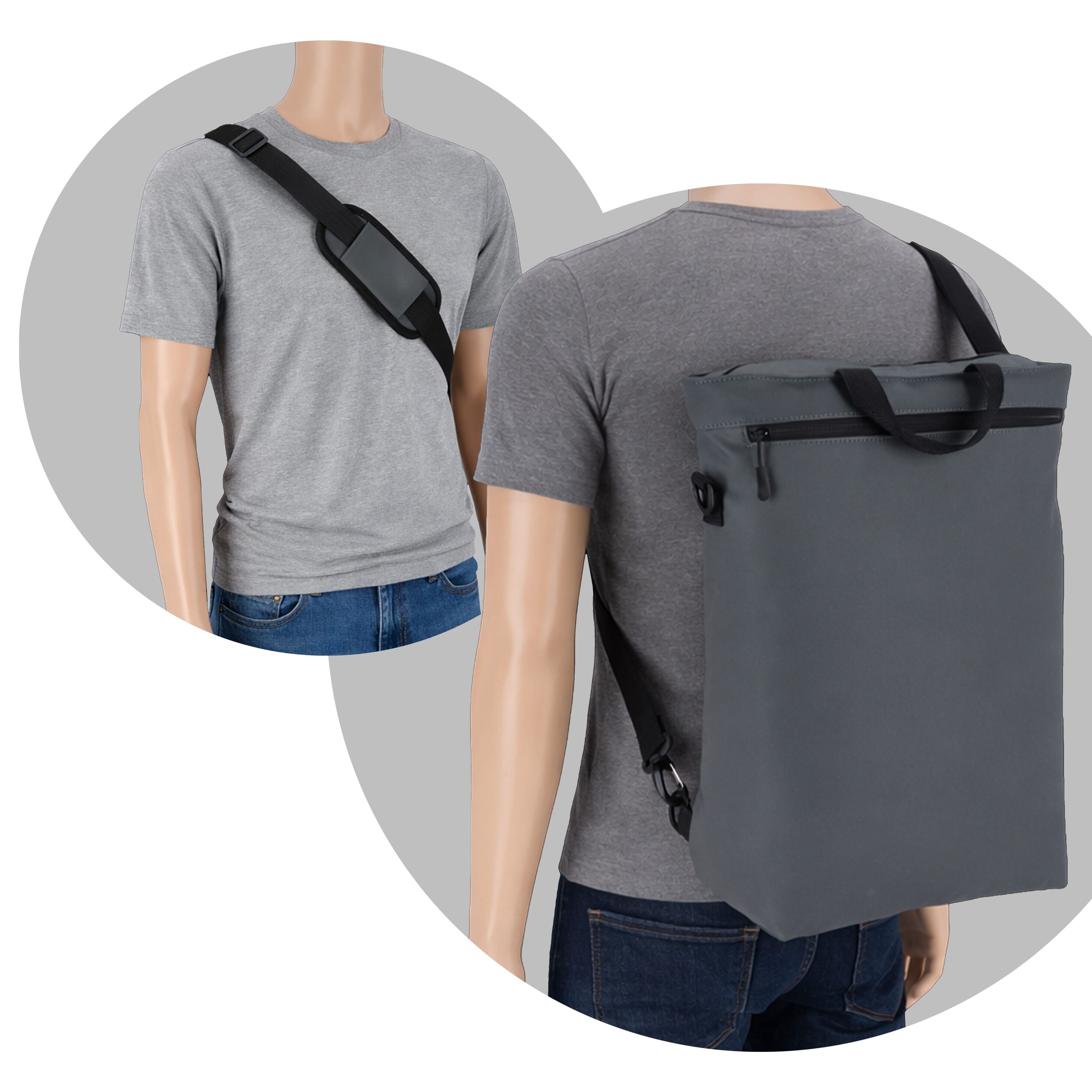 PU Kiew Laptop-Rucksack - grau-390