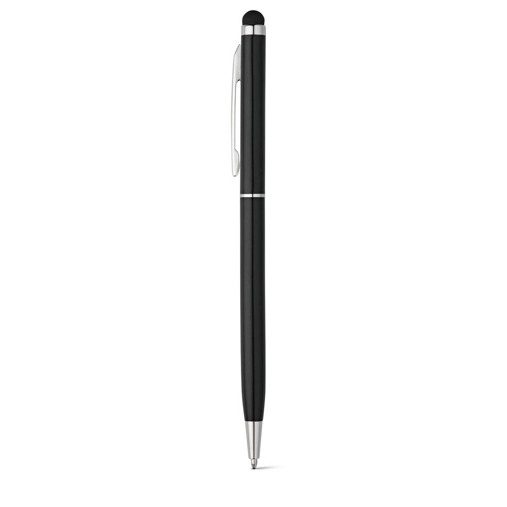 ZOE BK Kugelschreiber aus Aluminium mit Touchpen-Spitze - schwarz-963