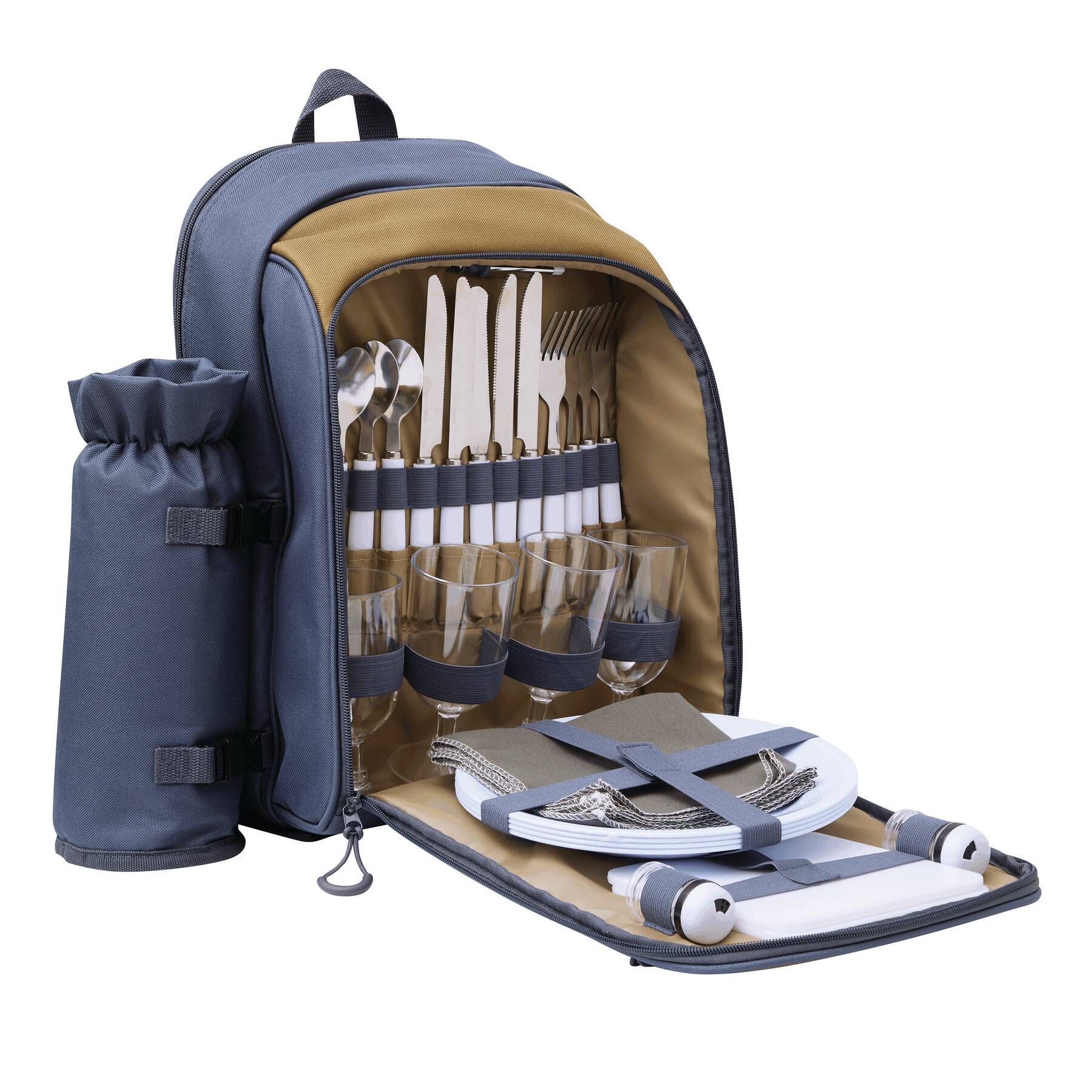 Picknick-Rucksack SMART TRIP - blau - braun-158