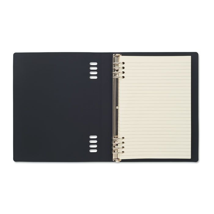 DIN A5 PU-Notizbuch SPIRABLE - schwarz-525
