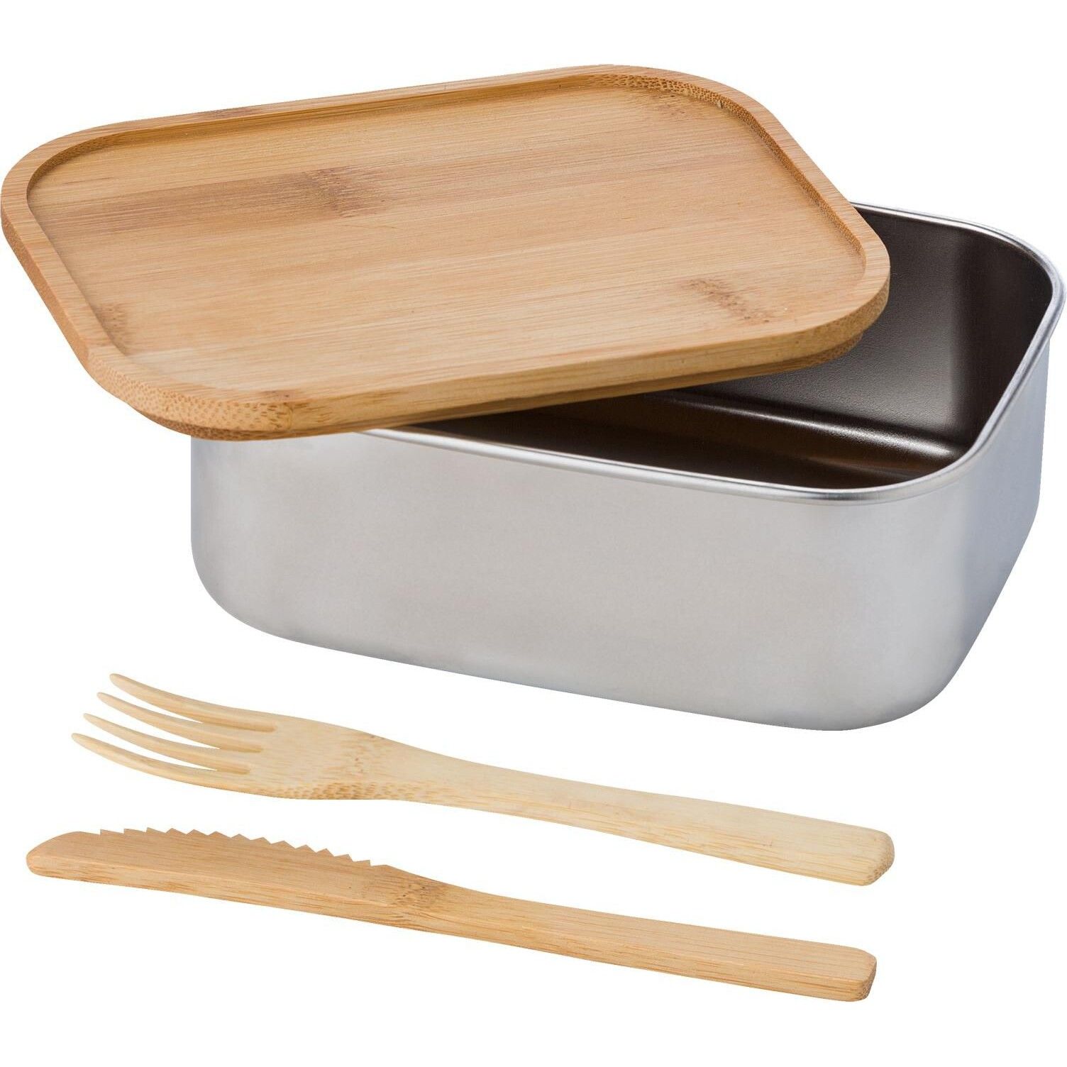 Brotdose aus Edelstahl Esme - braun-853