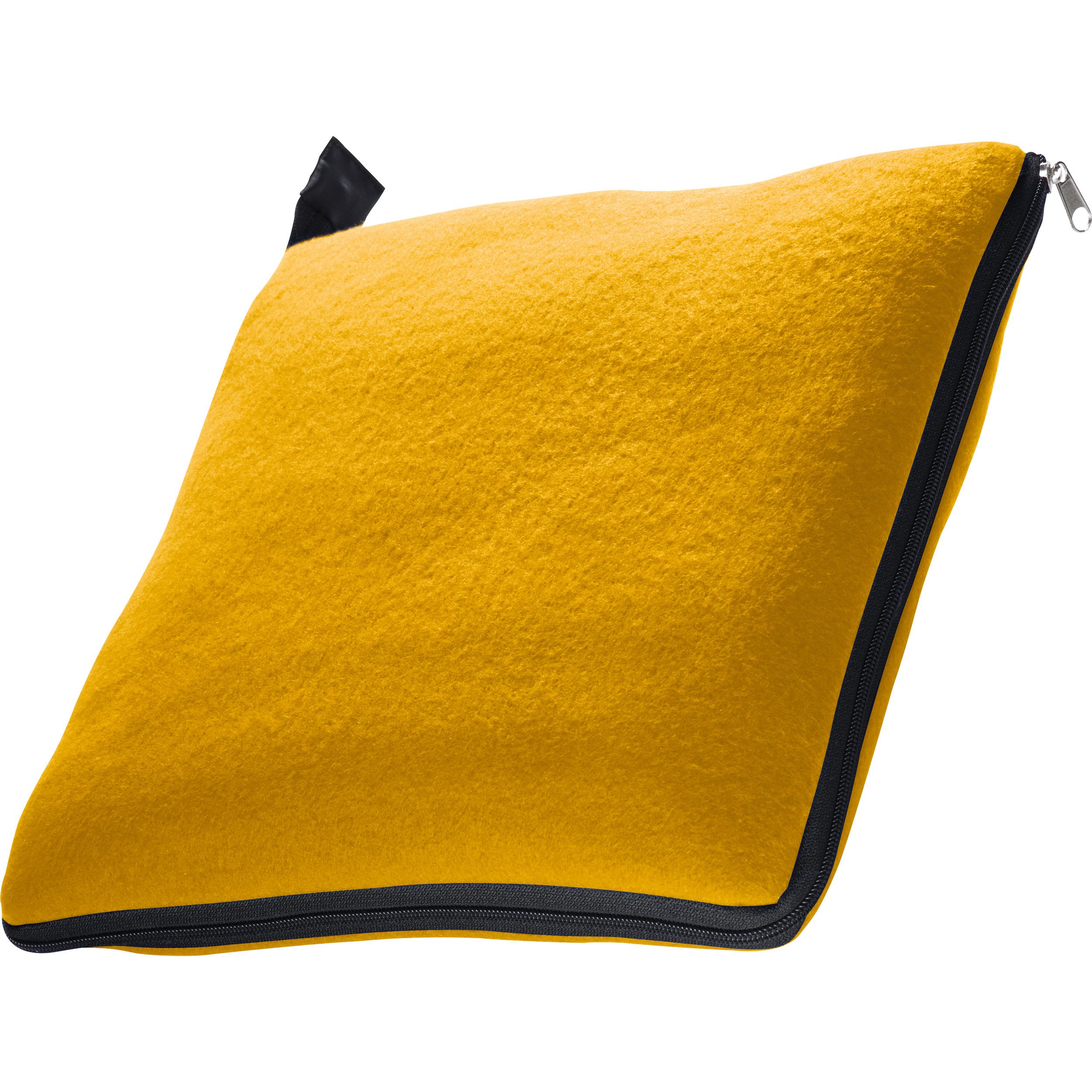 2in1 XL-Fleece-Decke/Kissen Radcliff - gelb-830