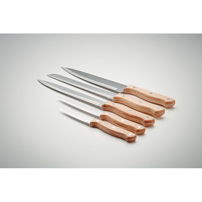 Messerblock 5-teilig GOURMET - holz-827