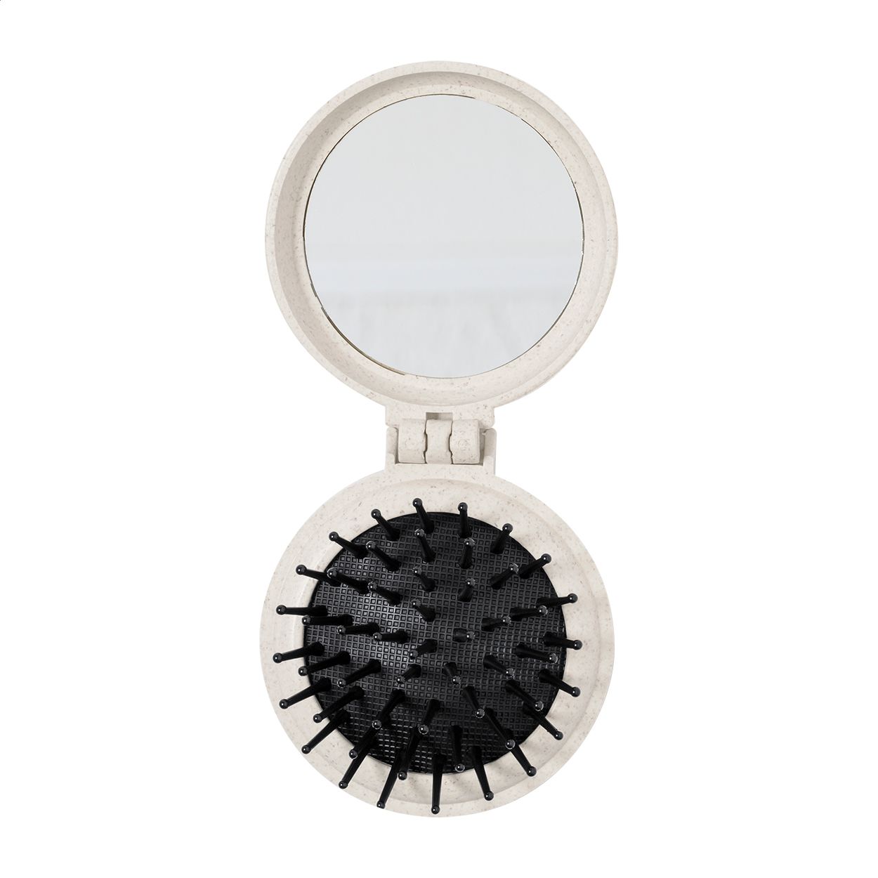 Webrush Spiegel mit Haarbürste - natur-21