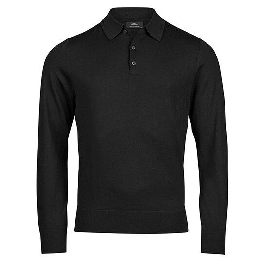 Polo Knit - black-476