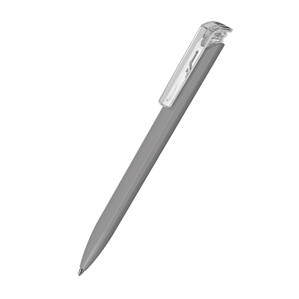 Druckkugelschreiber Trias high gloss/transparent - grau - transparent-262