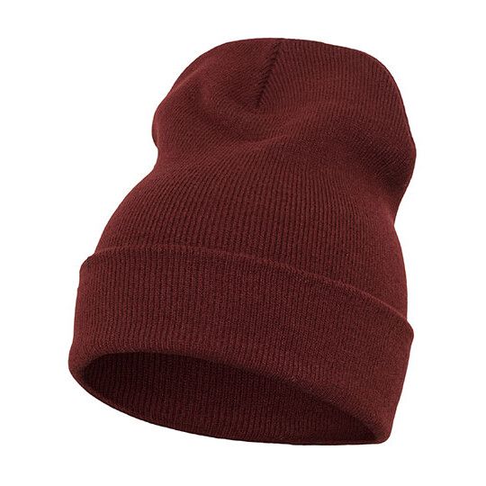 Heavyweight Long Beanie - maroon-657