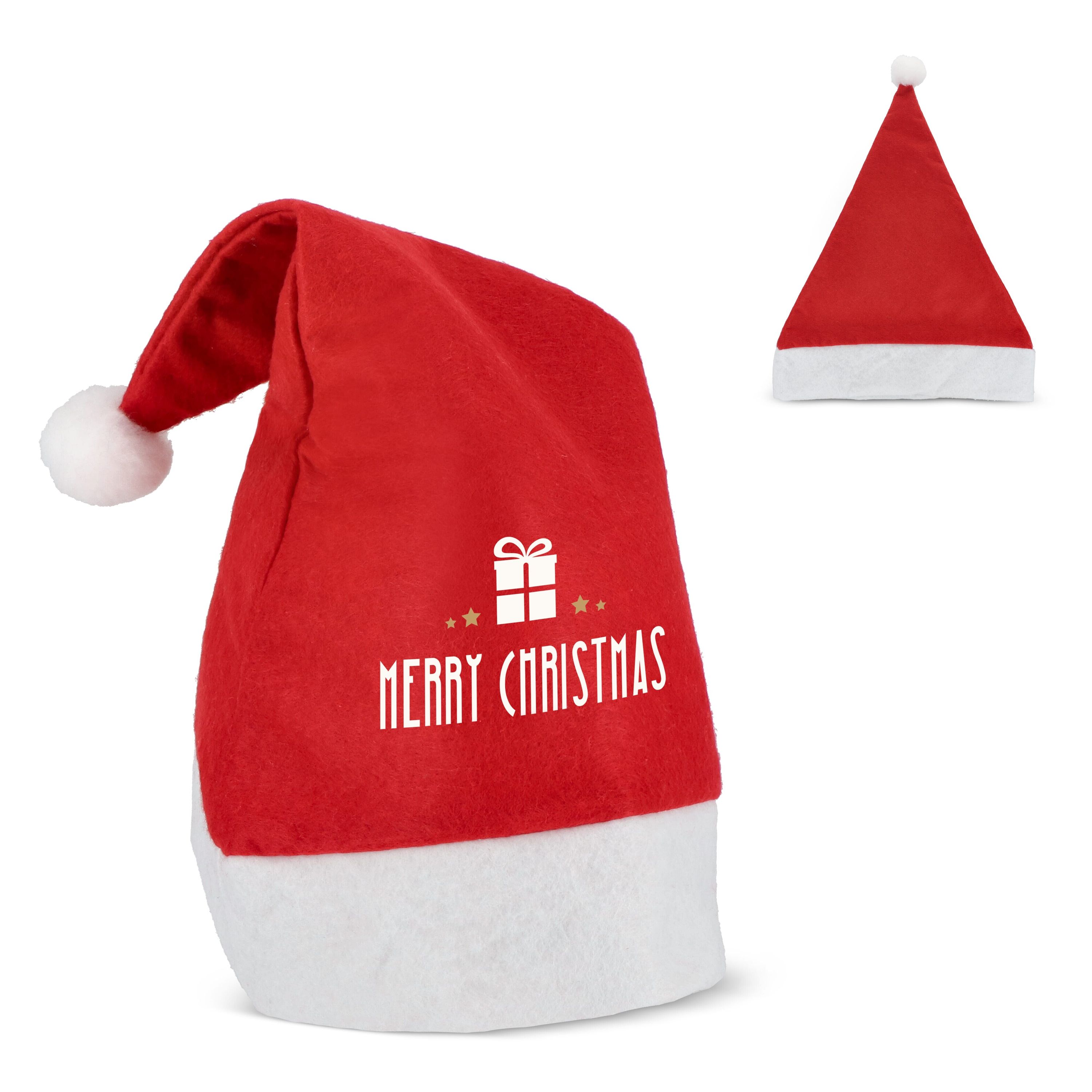 Weihnachtsmütze aus Filz - rot-5