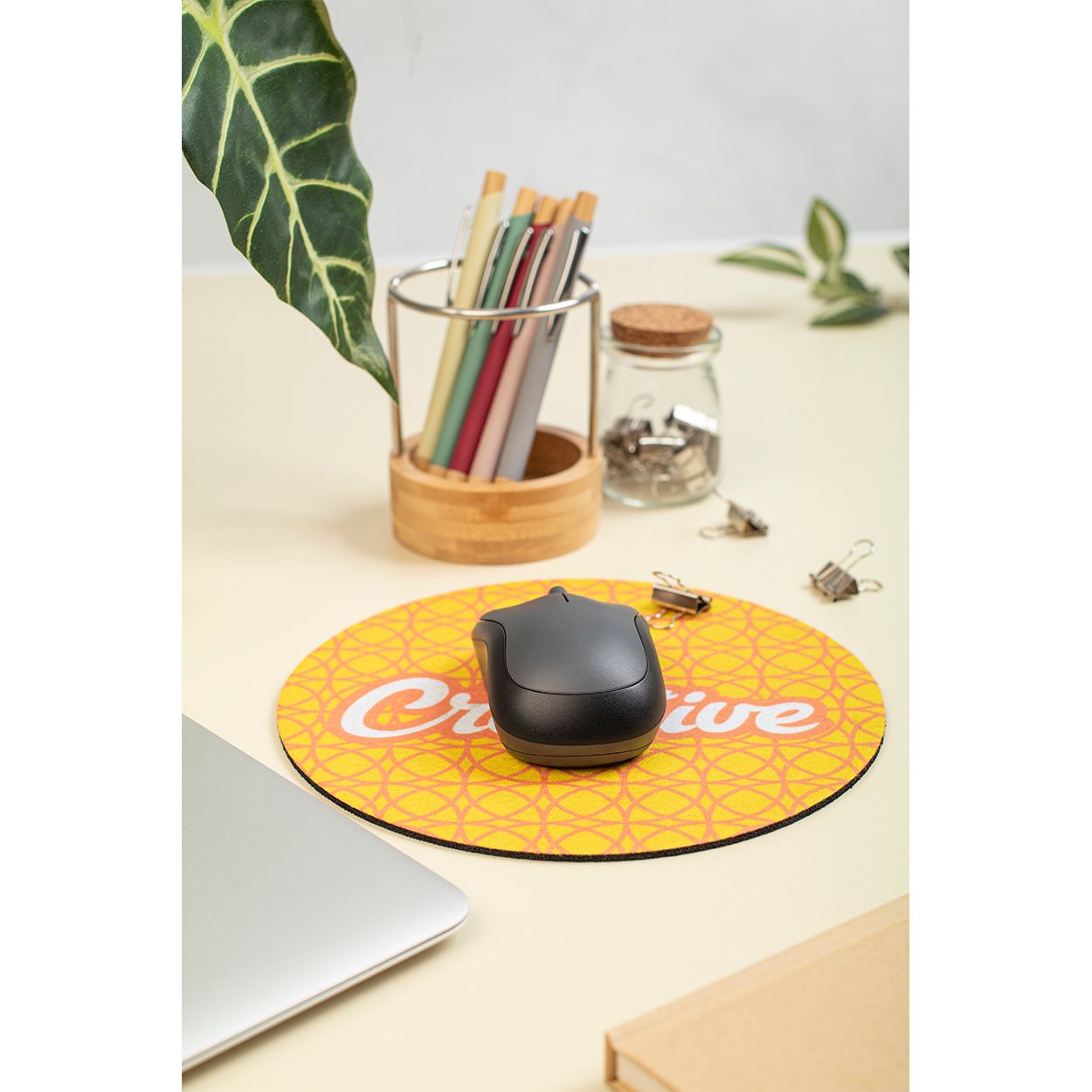CreaFelt Cursor Round RPET Mauspad - weiß-162