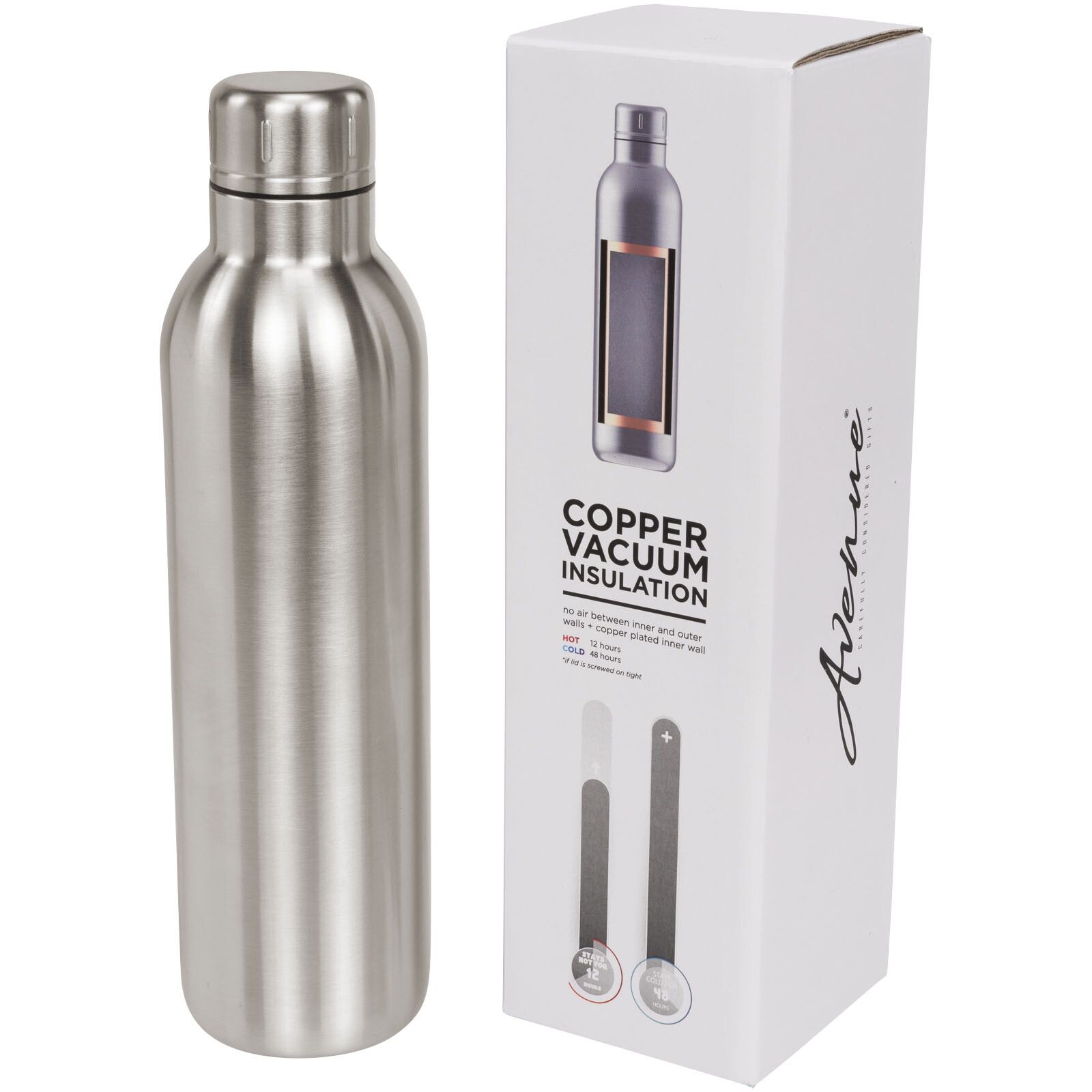 Odin 510 ml Kupfer-Vakuum Isolierflasche - silber-577