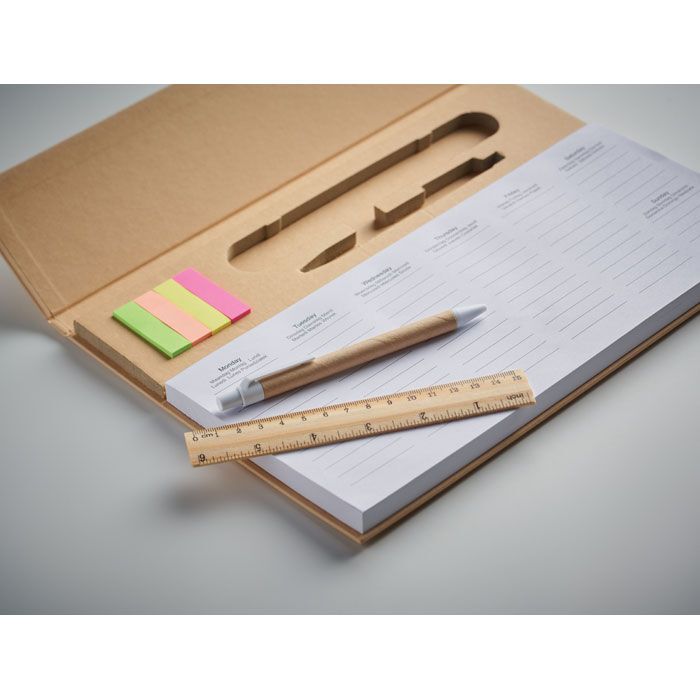 125-seitiger Wochenplaner MEMWEEK - beige-109