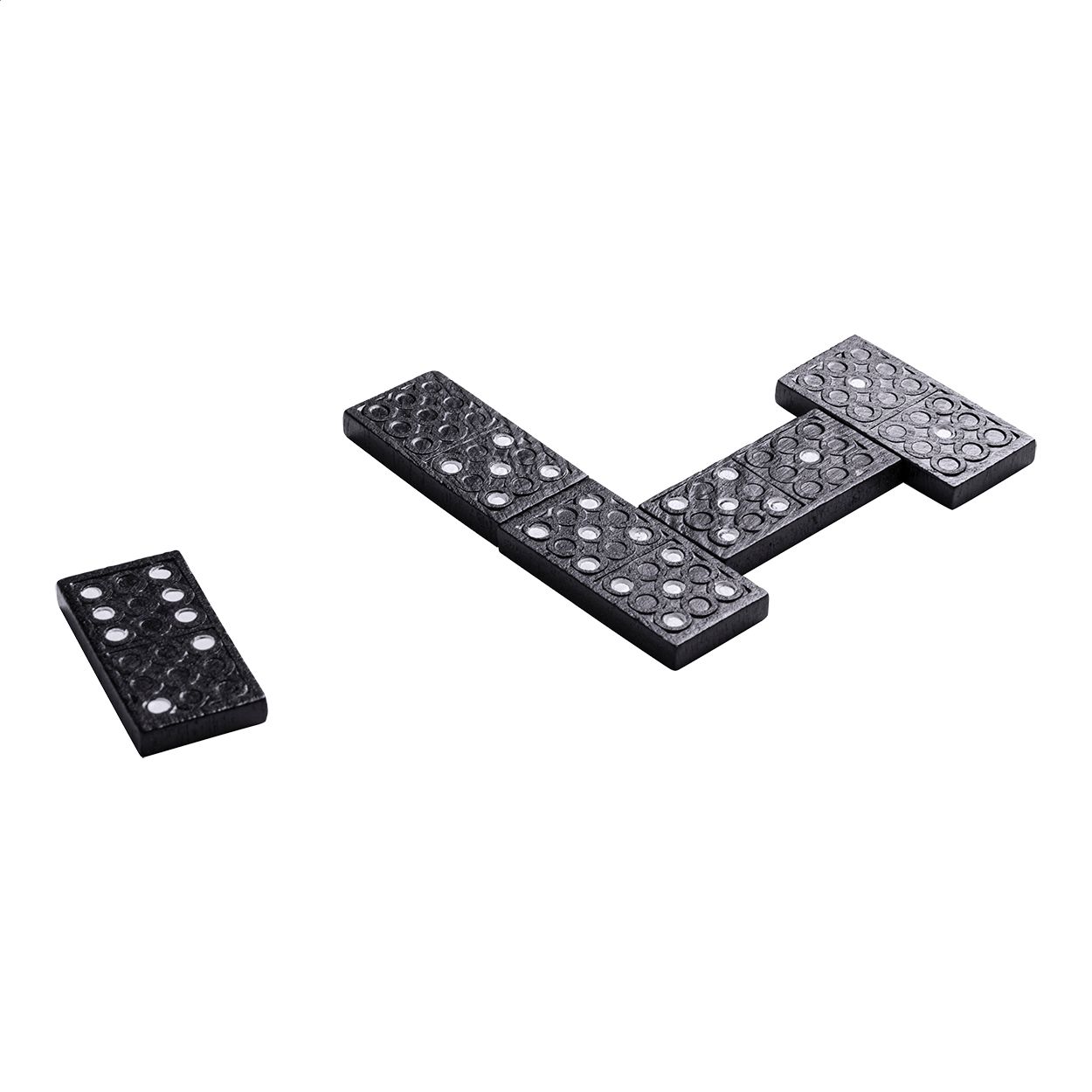 Domino Prakon - schwarz - natur-249