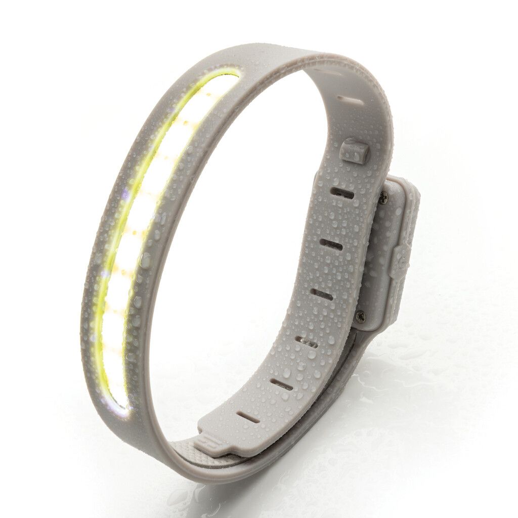 Lumi Sprint wiederaufladbares LED Lauflicht aus RCS rec. ABS - grau-595