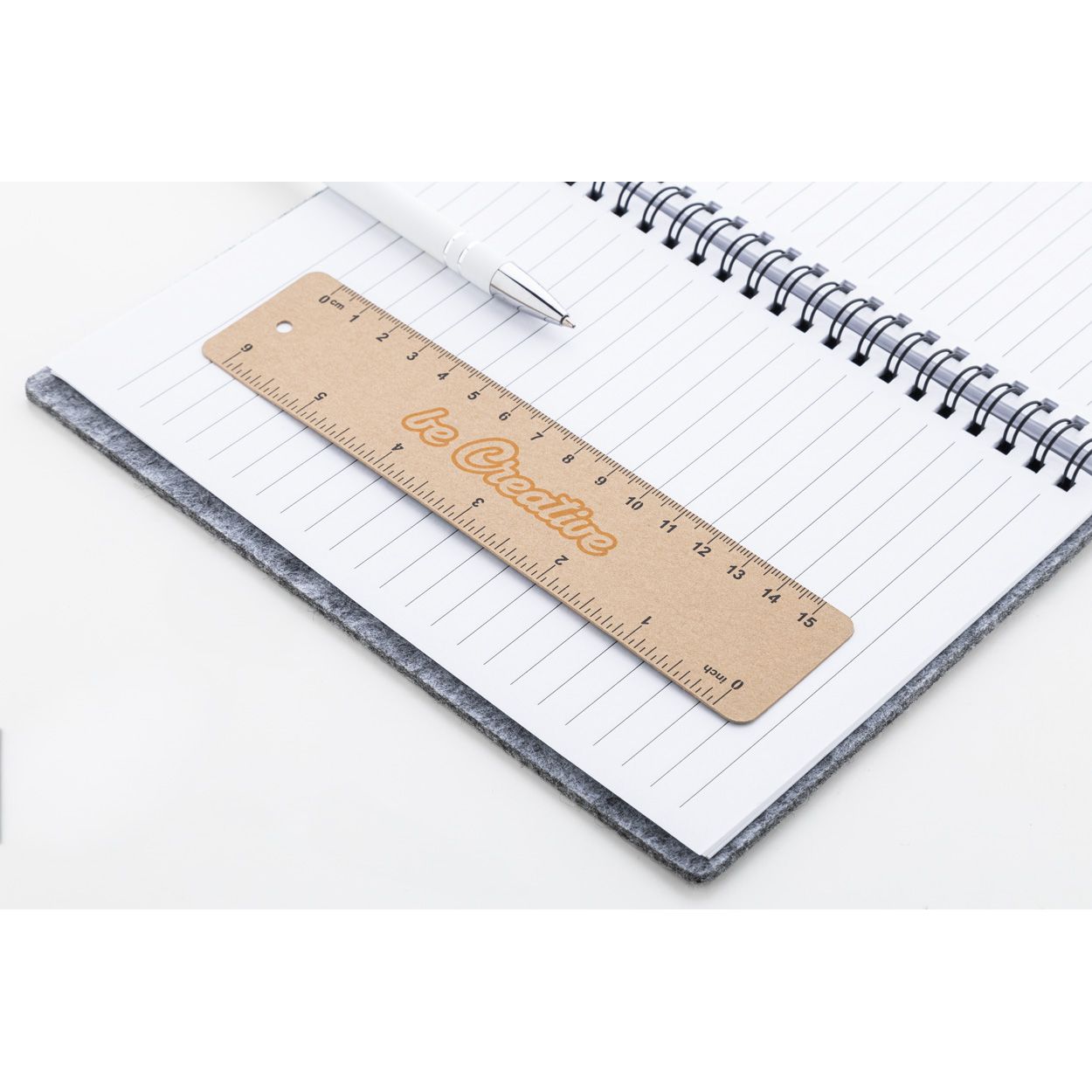 Samler Eco Individuelles Lineal aus Papier - natur-208