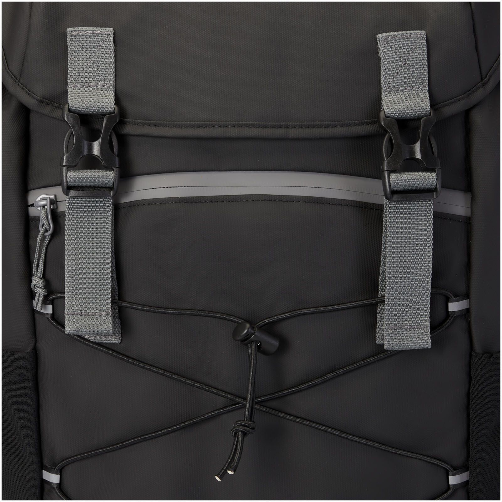 Aqua 15,6" GRS recycelter wasserabweisender Laptop-Rucksack 23 L - schwarz-908