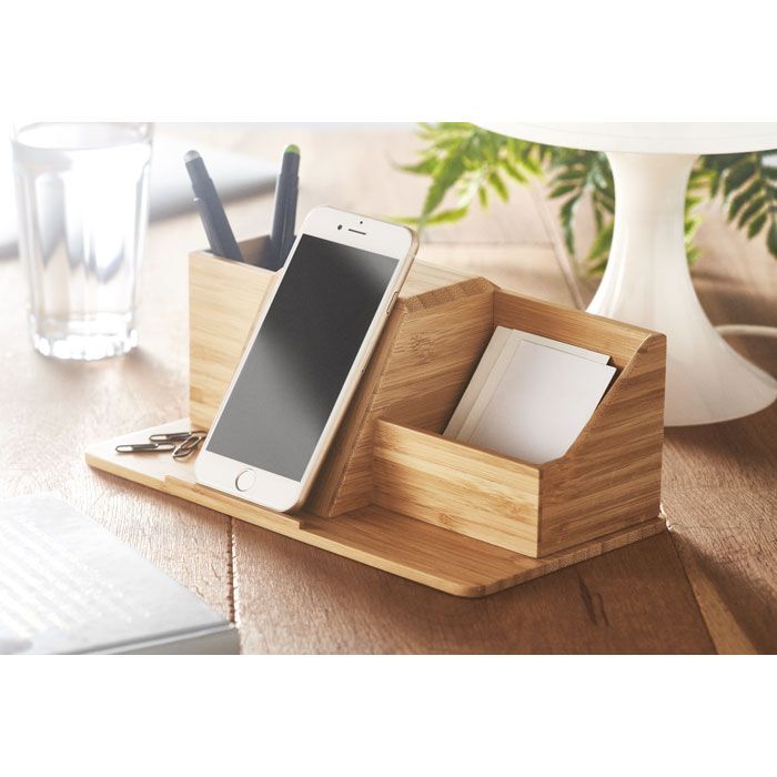 Induktiver Organizer 15W GROOVY - holz-658
