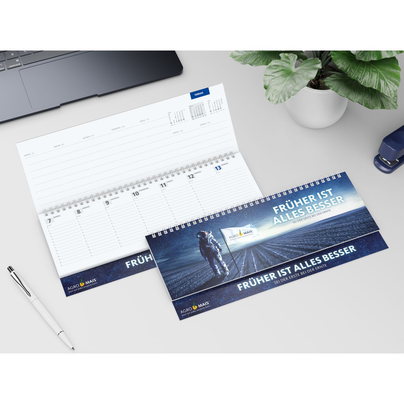 Tisch-Querkalender Master, Softcover Karton-125