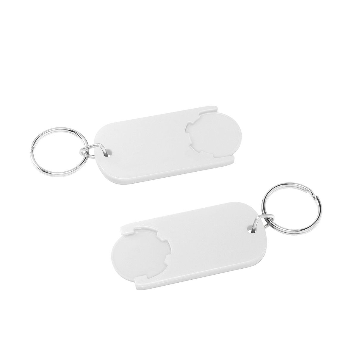 Chiphalter mit 1€-Chip Alpha - weiß, weiß-868