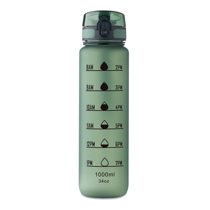 Sport-Trinkflasche RPET 1L ISFORDEN MARK - dunkelgrün-498