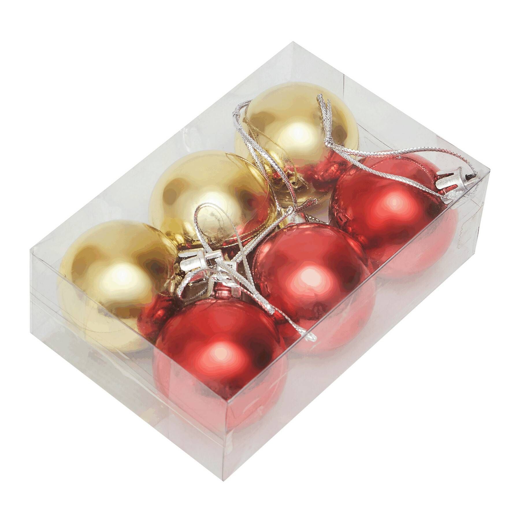 Baumkugeln XMAS LINE - gold - rot-937