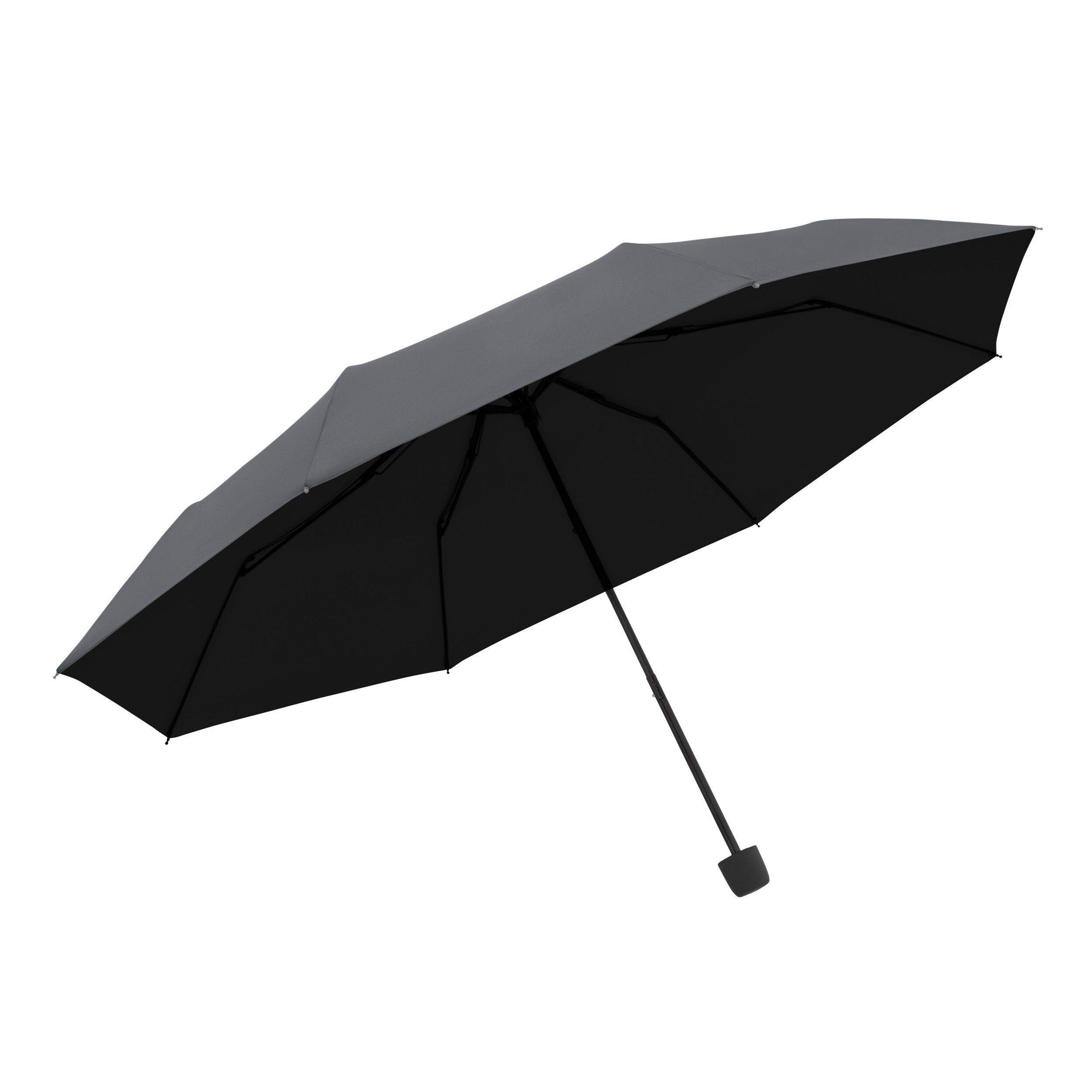 Taschenschirm Hit Mini UV Protection - solid grau - schwarz-845