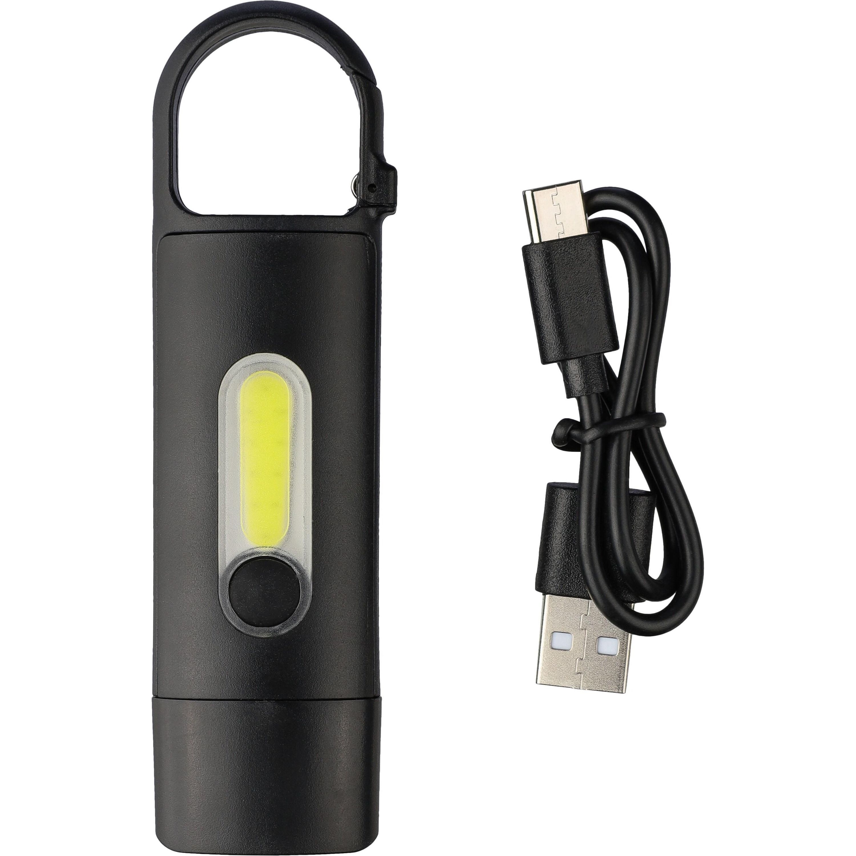 Recycelte ABS Mini-Taschenlampe Zai - schwarz-568
