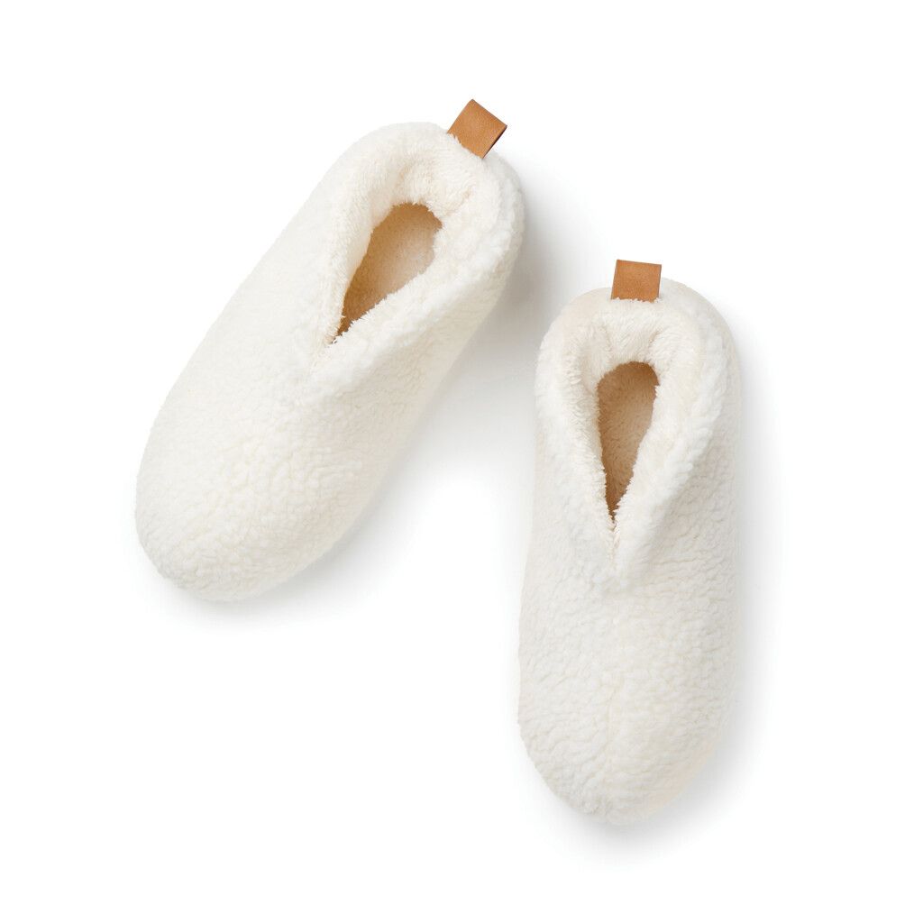VINGA Santos kuschelige Hausschuhe aus RCS recyceltem PET - off white-969