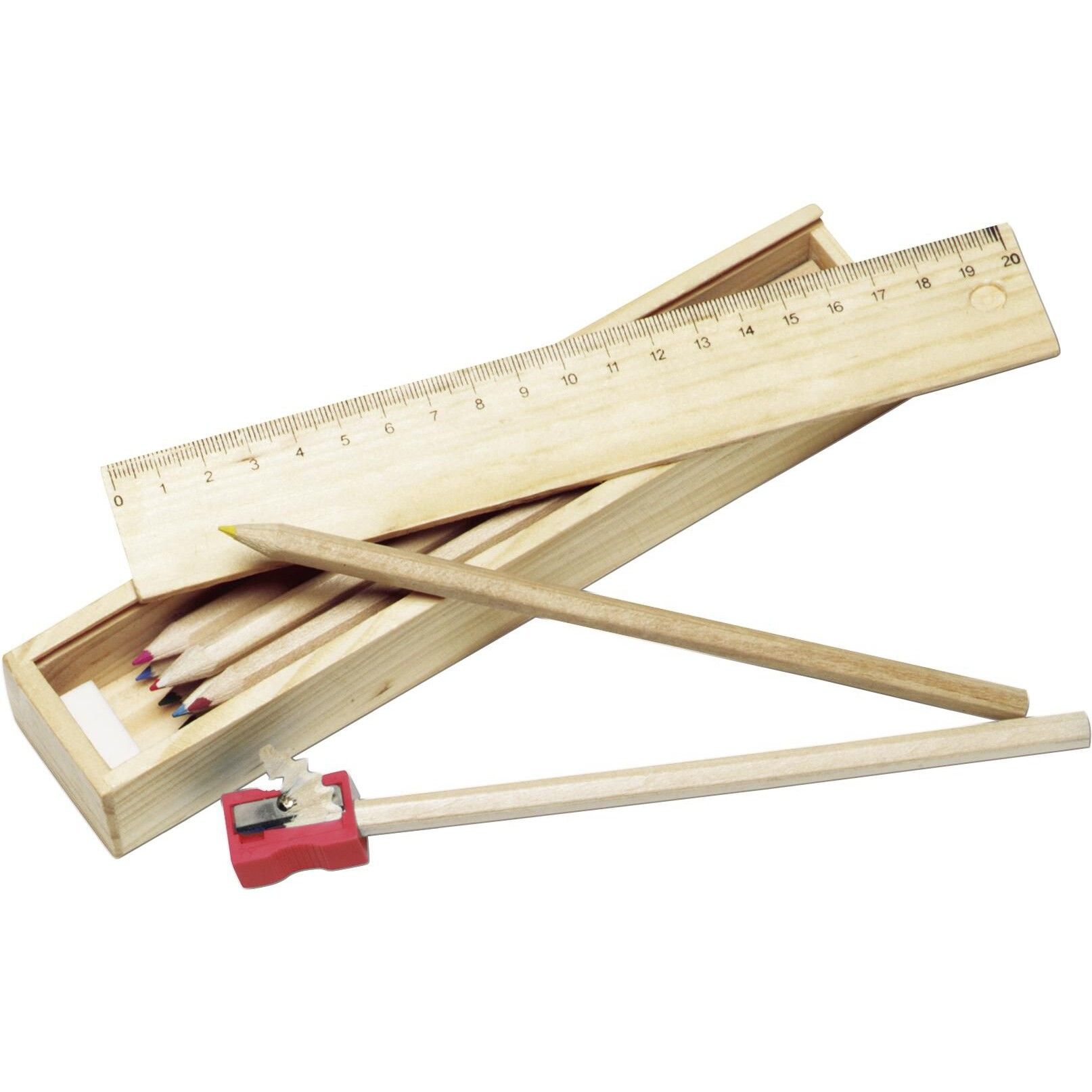 Buntstifte 12er Setin Holzbox Carmelita - braun-666
