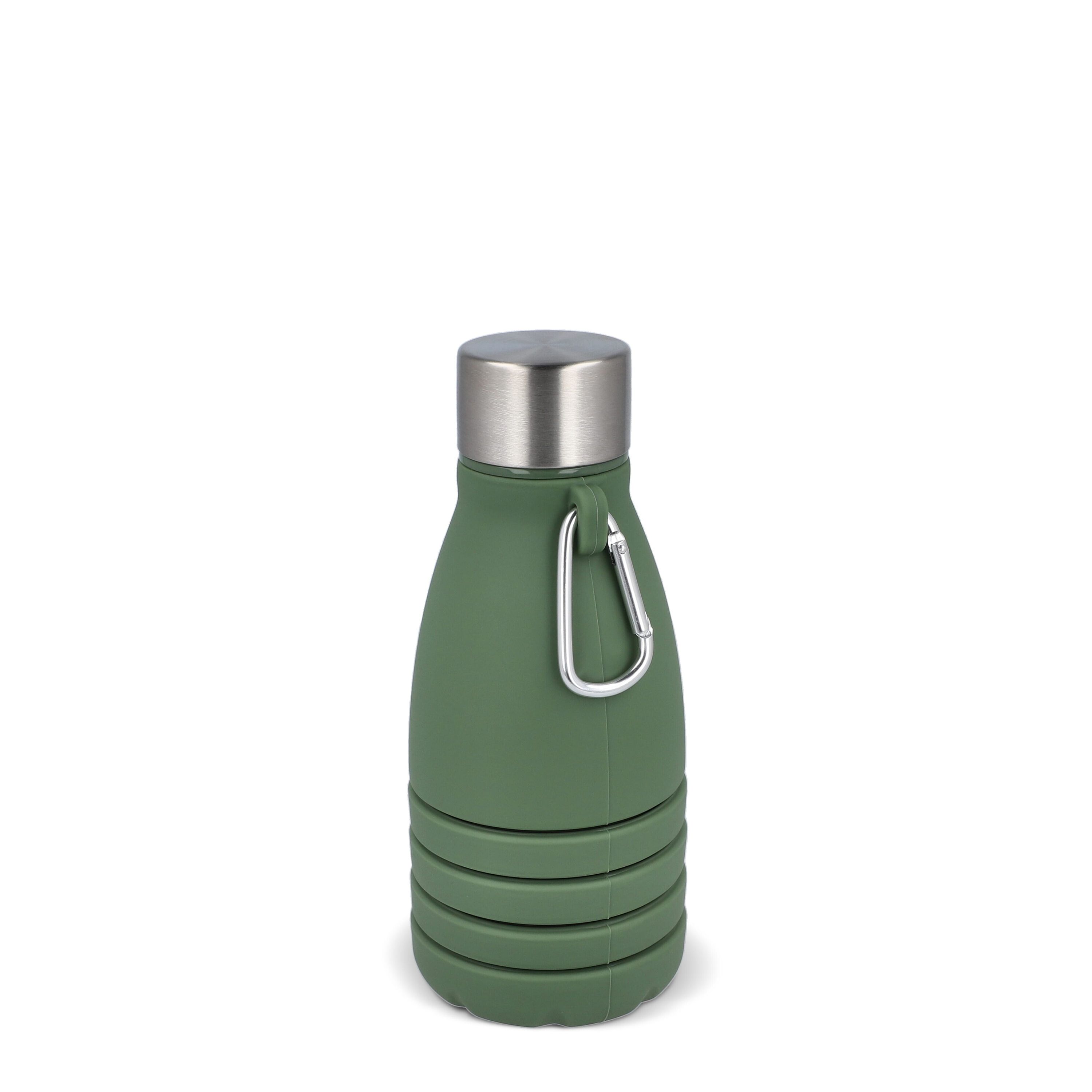 Faltbare Wasserflasche 550 ml - olivgrün-466