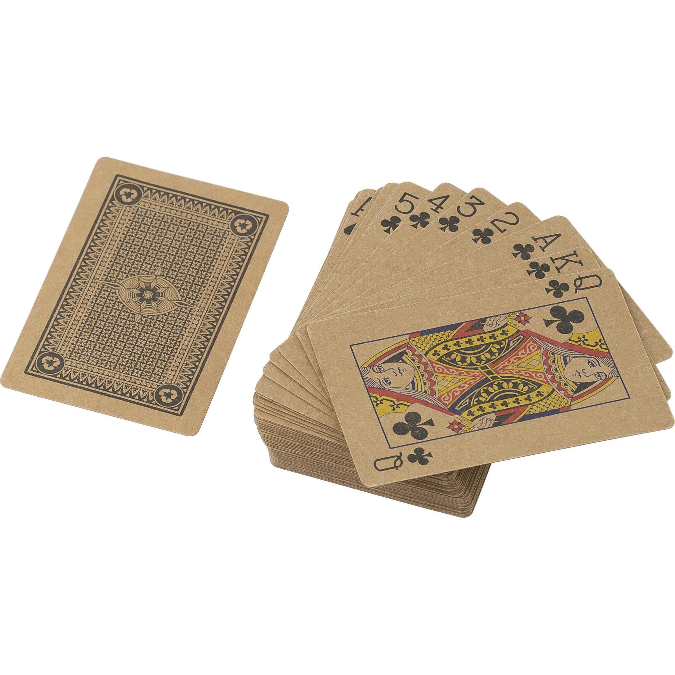 Spielkarten aus recyceltem Papier Andreina - braun-516