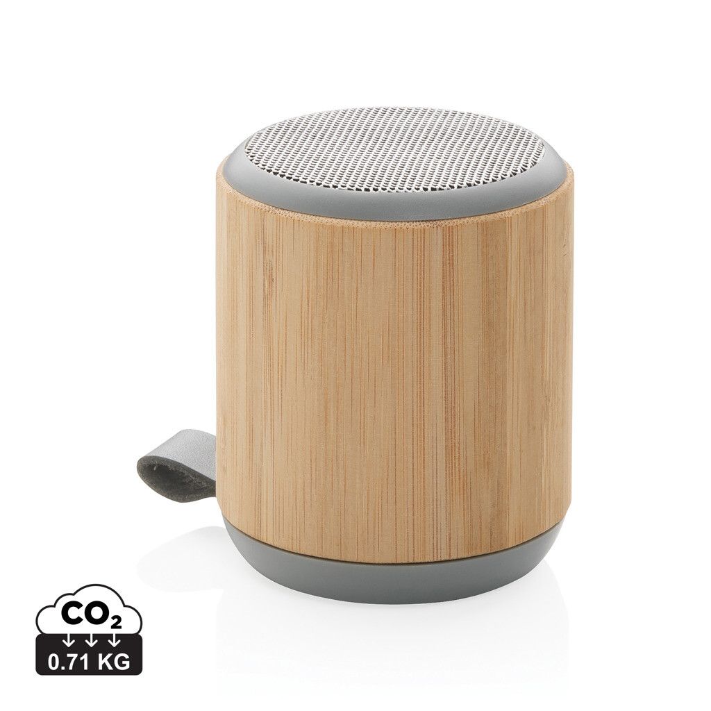 Bambus und Stoff 3W Wireless Speaker - braun-617