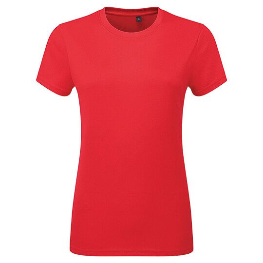Women’s TriDri® Ion-Charge recycled textured tee - fire red-111