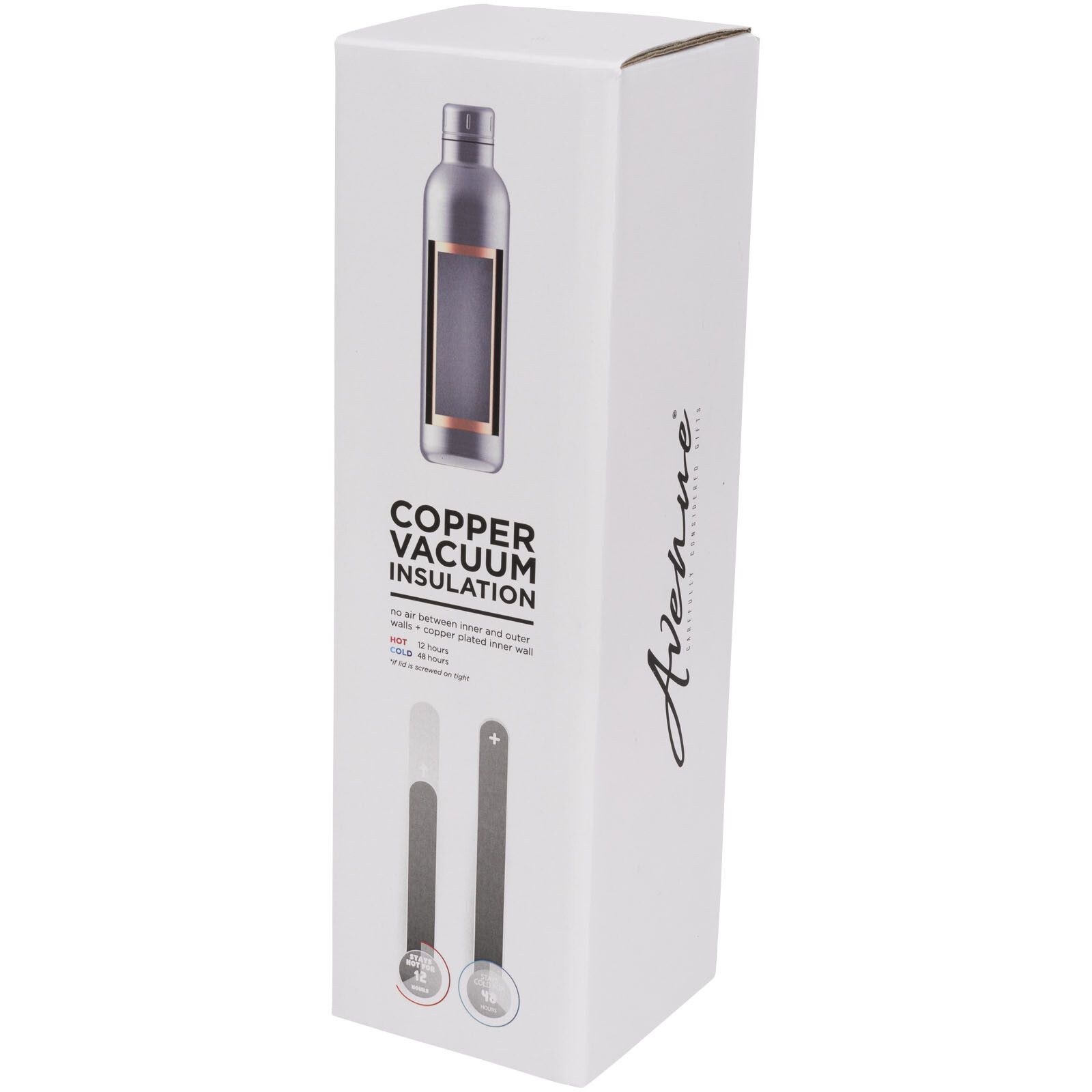 Odin 510 ml Kupfer-Vakuum Isolierflasche - grau-826