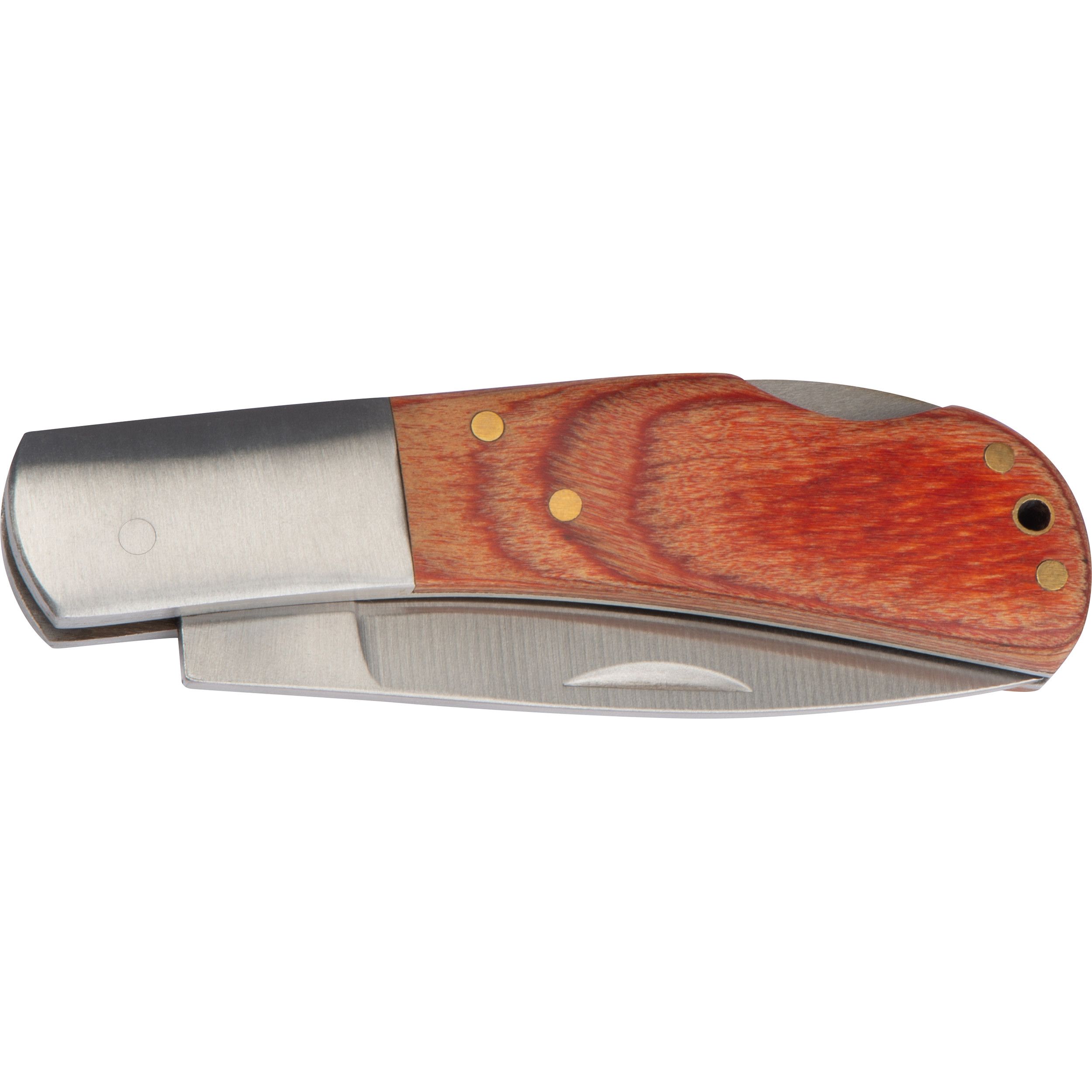 Klappmesser mit Holzgriff - braun-641