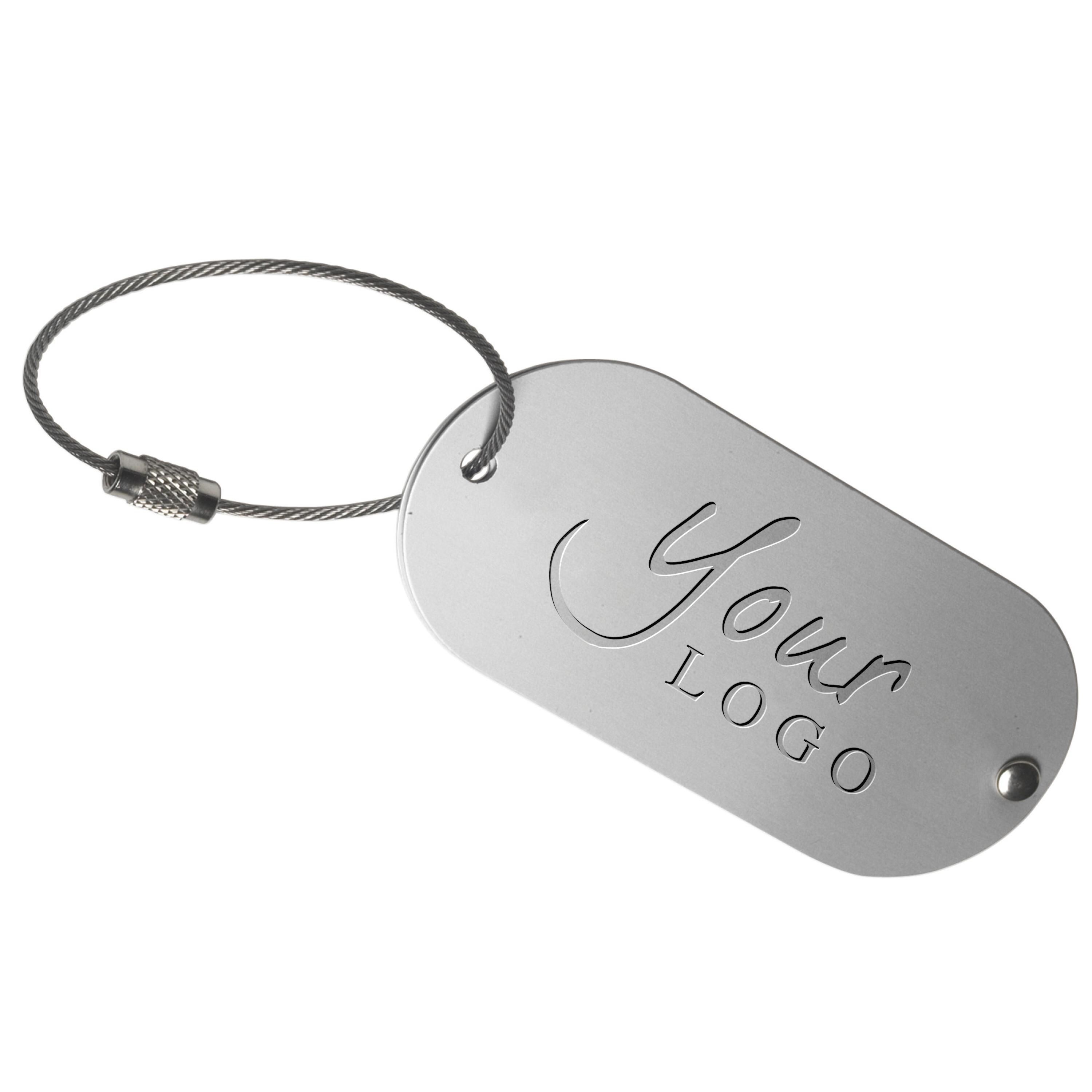 Kofferanhänger aus Metall Isa - silber-881