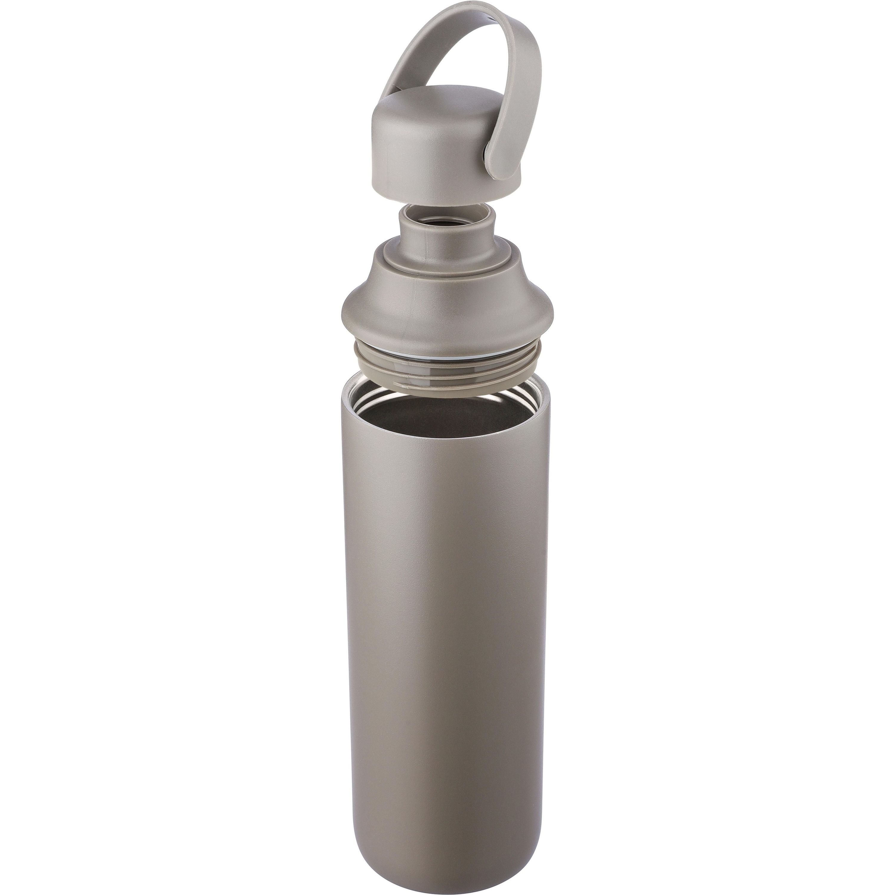 Doppelwandige Edelstahl-Trinkflasche (500 ml) Omari - schwarz-842