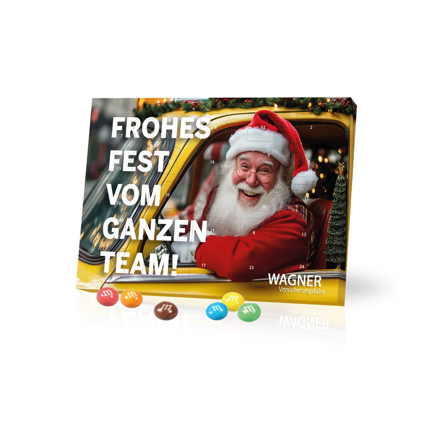 Tisch-Adventskalender mit M&M Knusperkugeln-907