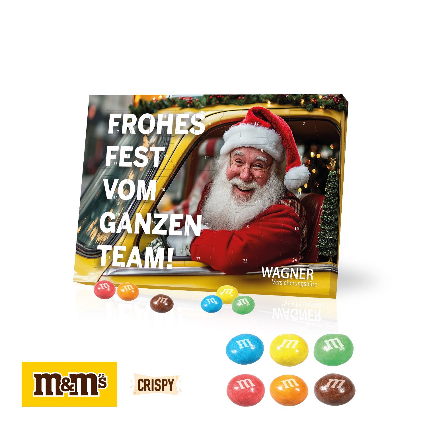 Tisch-Adventskalender mit M&M Knusperkugeln-907