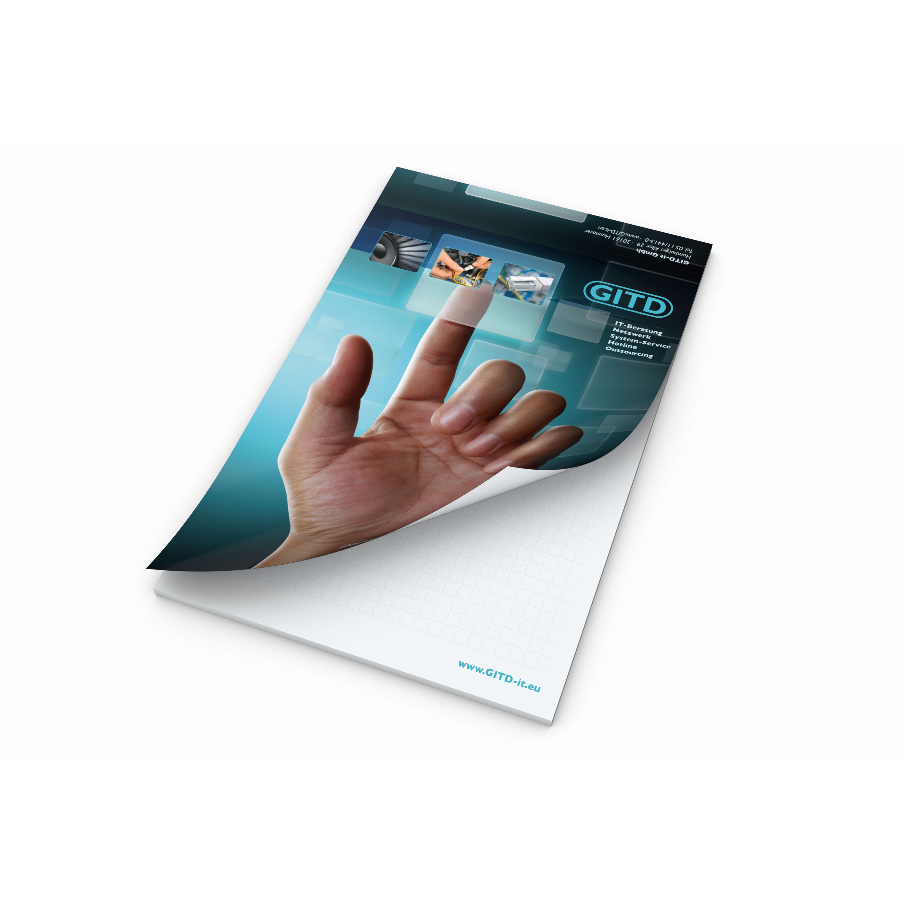 Schreibblock Cover, A5, 50 Blatt, ohne Abheftlochung-555