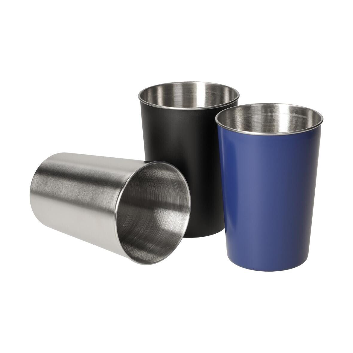 Edelstahlbecher Metallo, 270 ml - silber-31